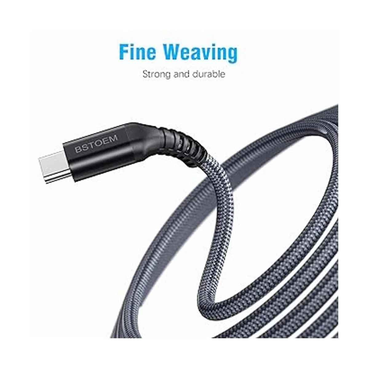 Cable de carga rápida C cable USB C largo tipo C_2