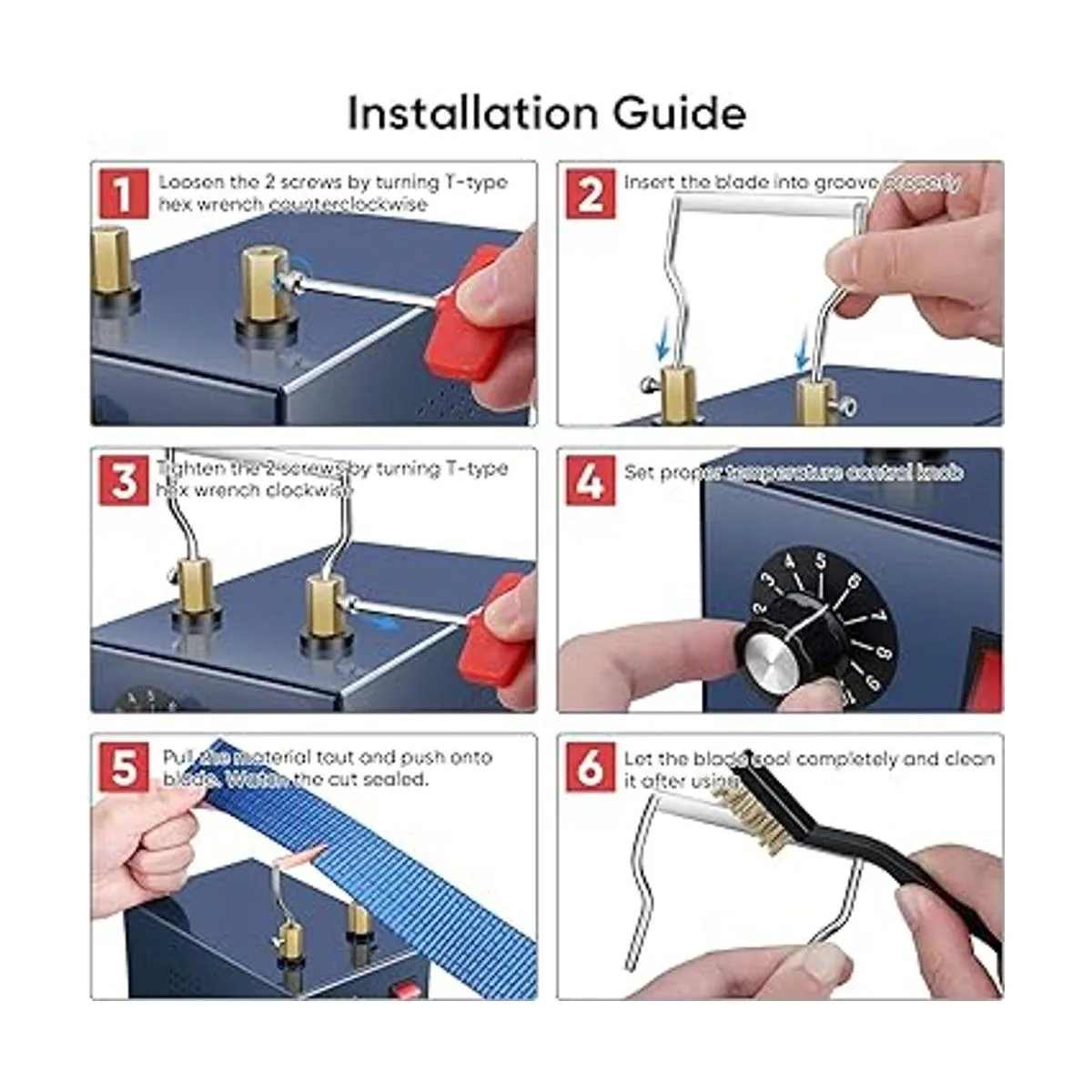 RoMech Cortador eléctrico de cuerda con potencia