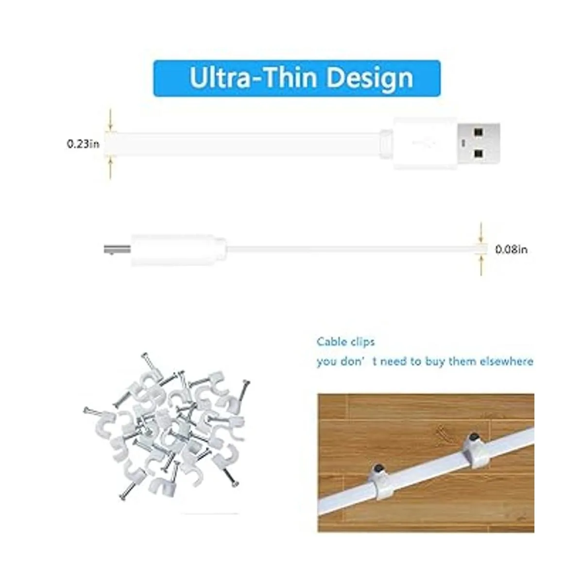 Paquete de 2 cables de extensión de alimentación para Wyze_2