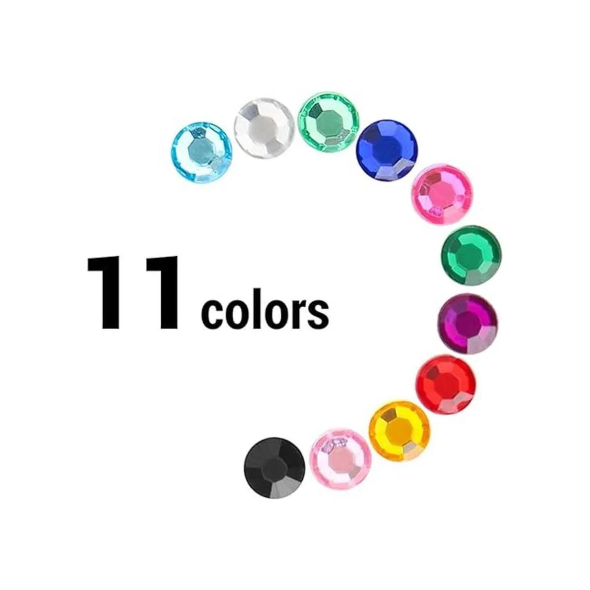 Gartful Hojas de diamantes de imitación de 0.118 in para_2