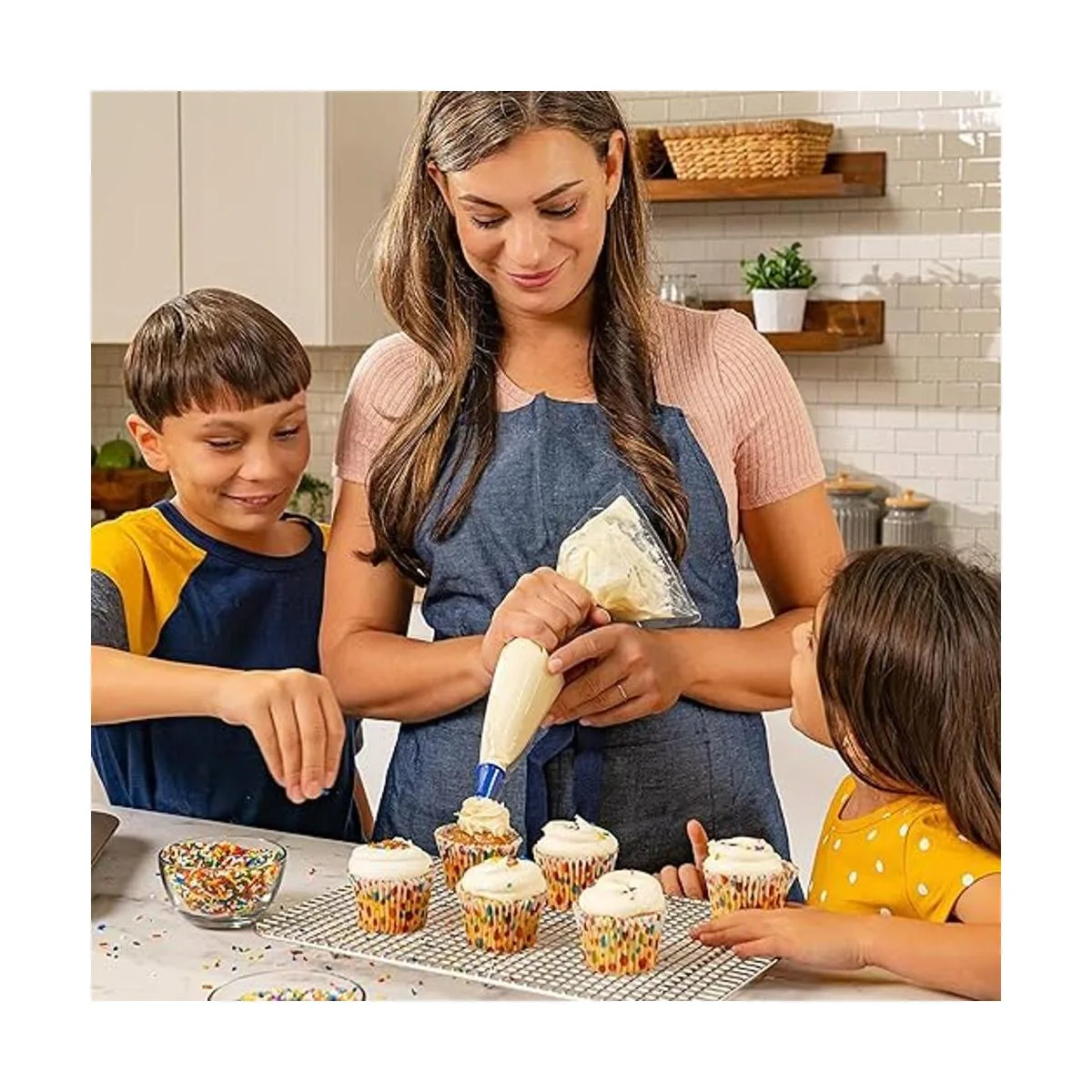 Juego de 2 estantes de refrigeración y horneado 100_5