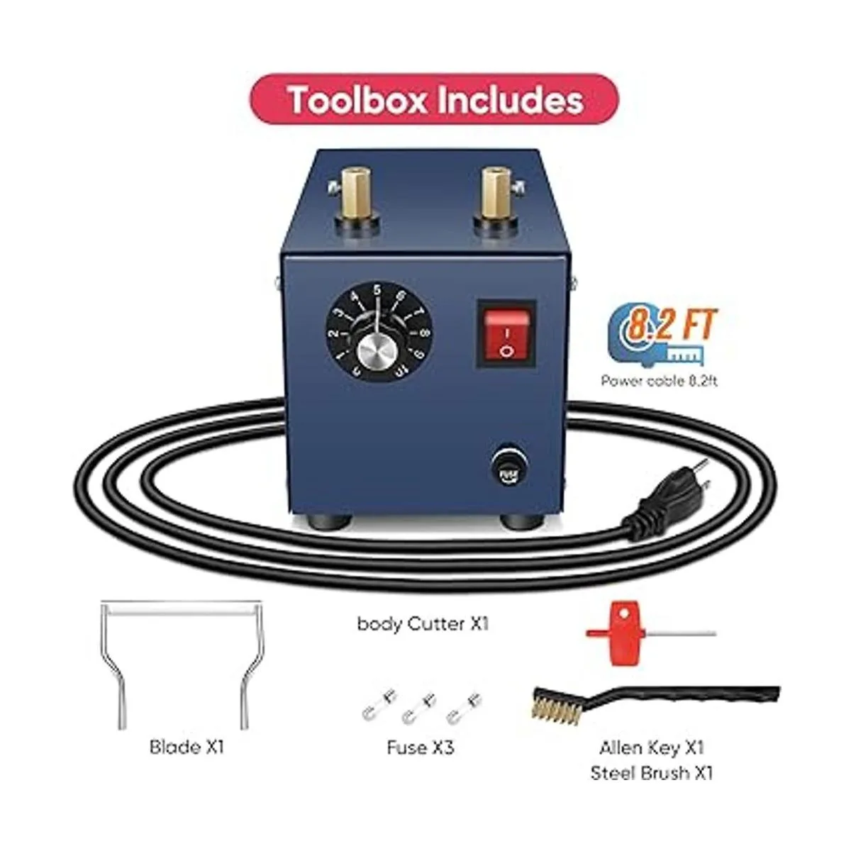 RoMech Cortador eléctrico de cuerda con potencia