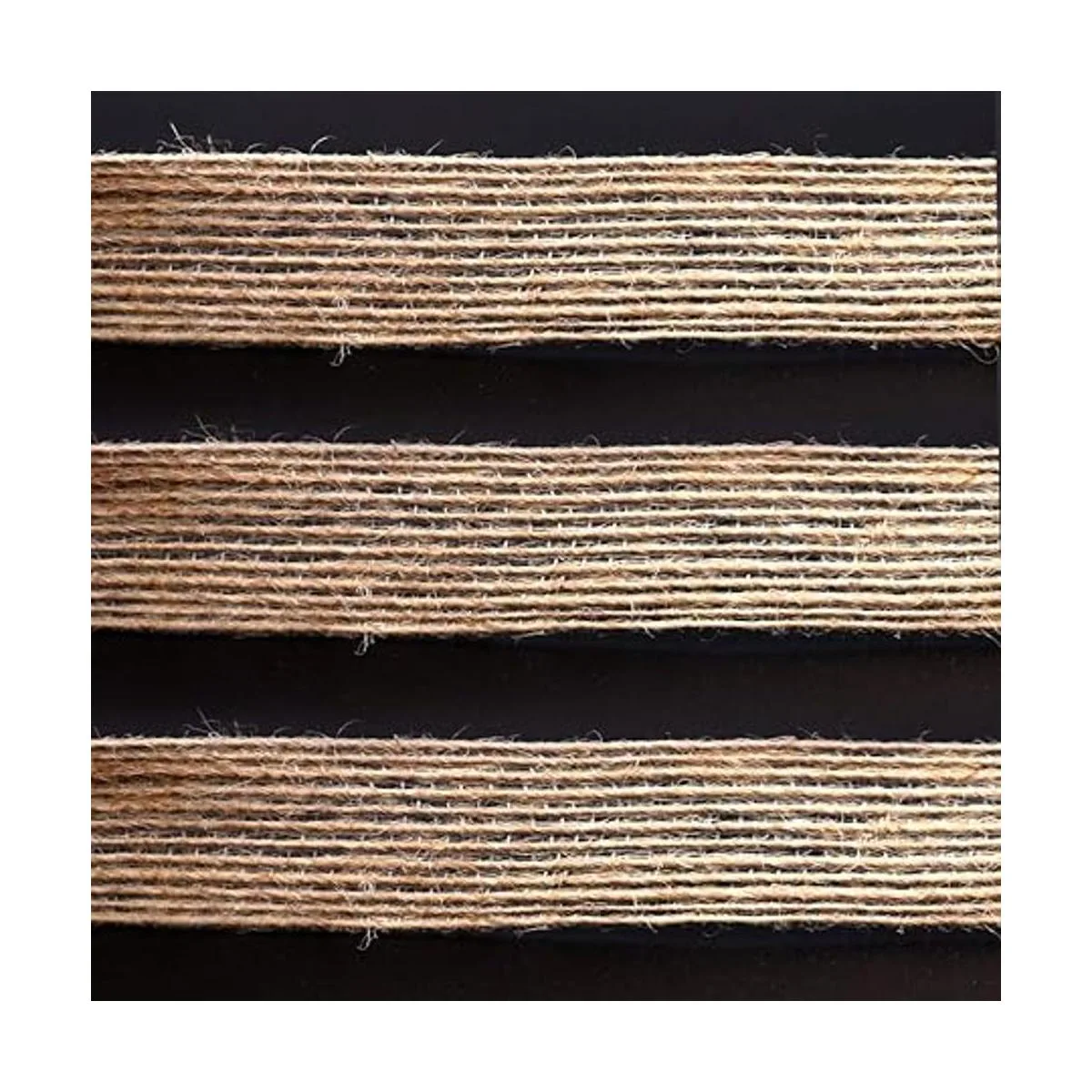 4 rollos de tela de arpillera natural con cinta de