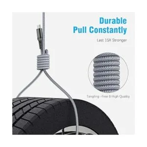 Cable de carga rápida C cable USB C largo tipo C_4