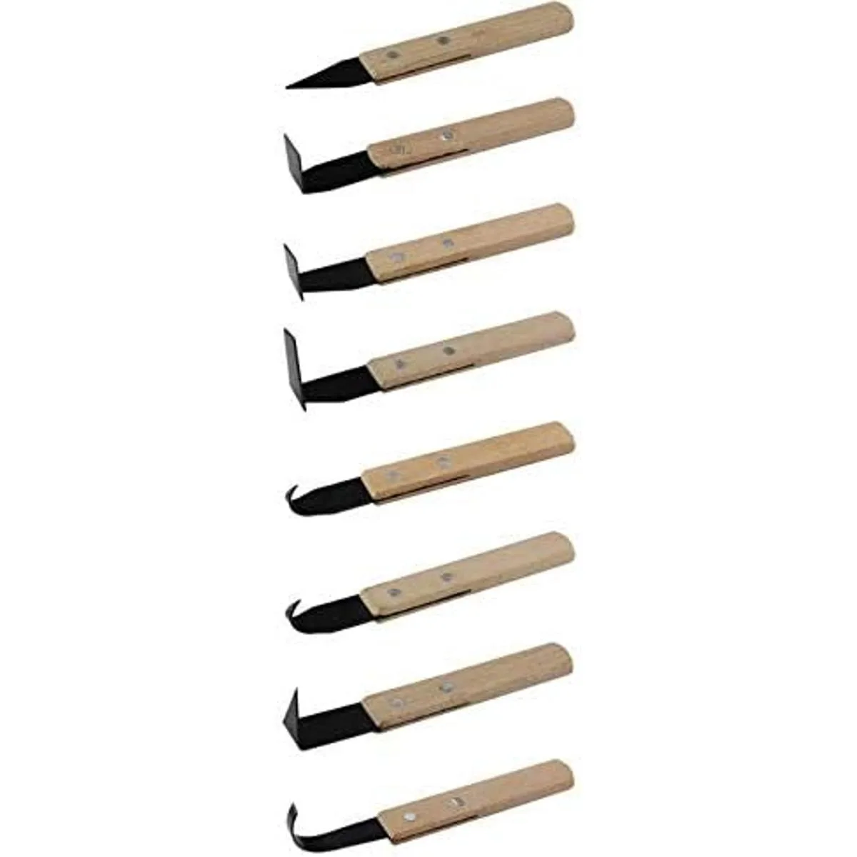 Juego de 8 herramientas de cerámica con mango de madera_5