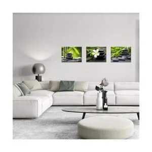 Nachic Wall Zen Pictures Wall Art Still Life Spa Stone_3