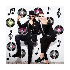 40 piezas de notas musicales decoraciones de fiesta de