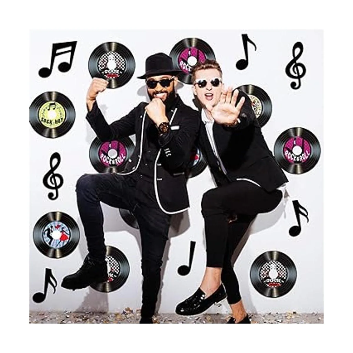 40 piezas de notas musicales decoraciones de fiesta de