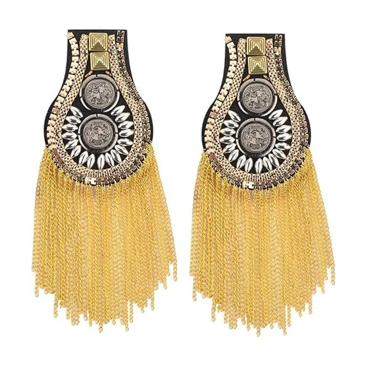 CM Fashion Star Tassel Link Chain Epaulet Shoulder Boards_2