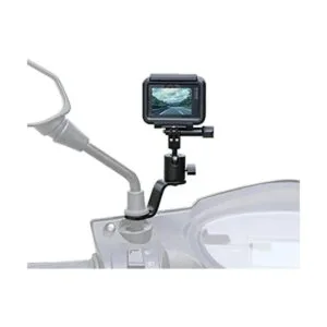 Soporte de aluminio para motocicleta con espejo retrovisor_1