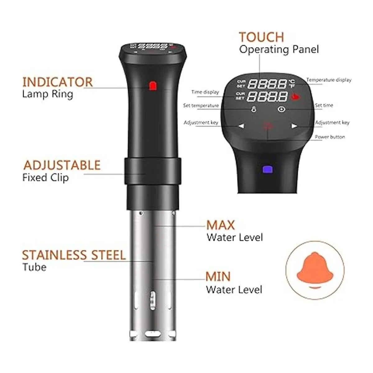 Fityou Sous Vide Cooker Circulador de inmersión térmica_6