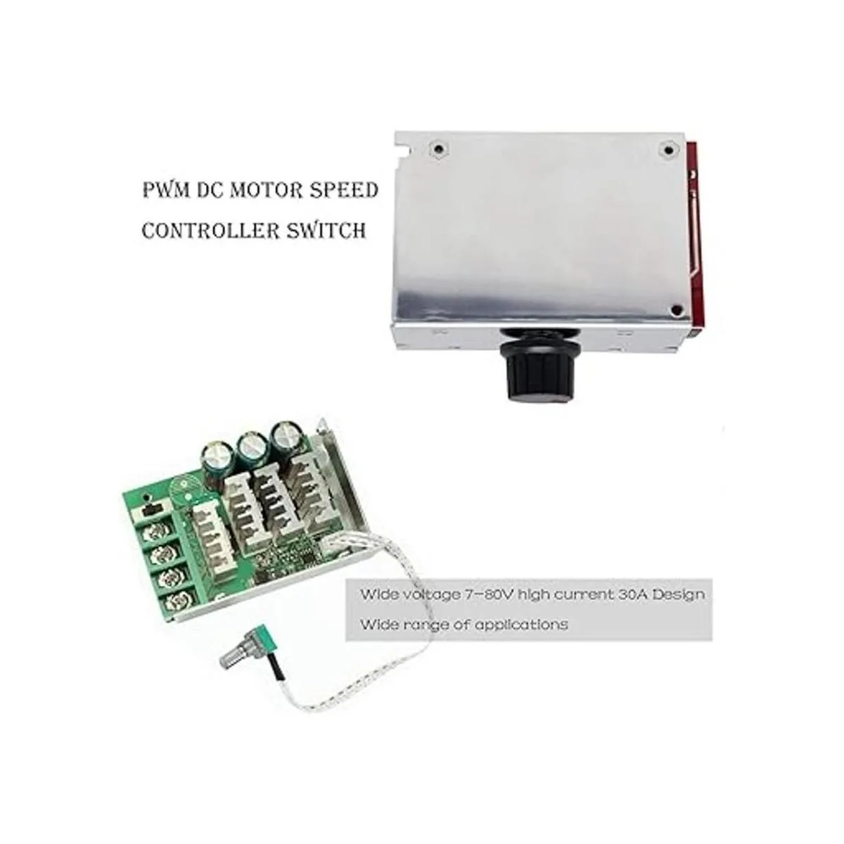 Interruptor controlador de velocidad del motor PWM DC de