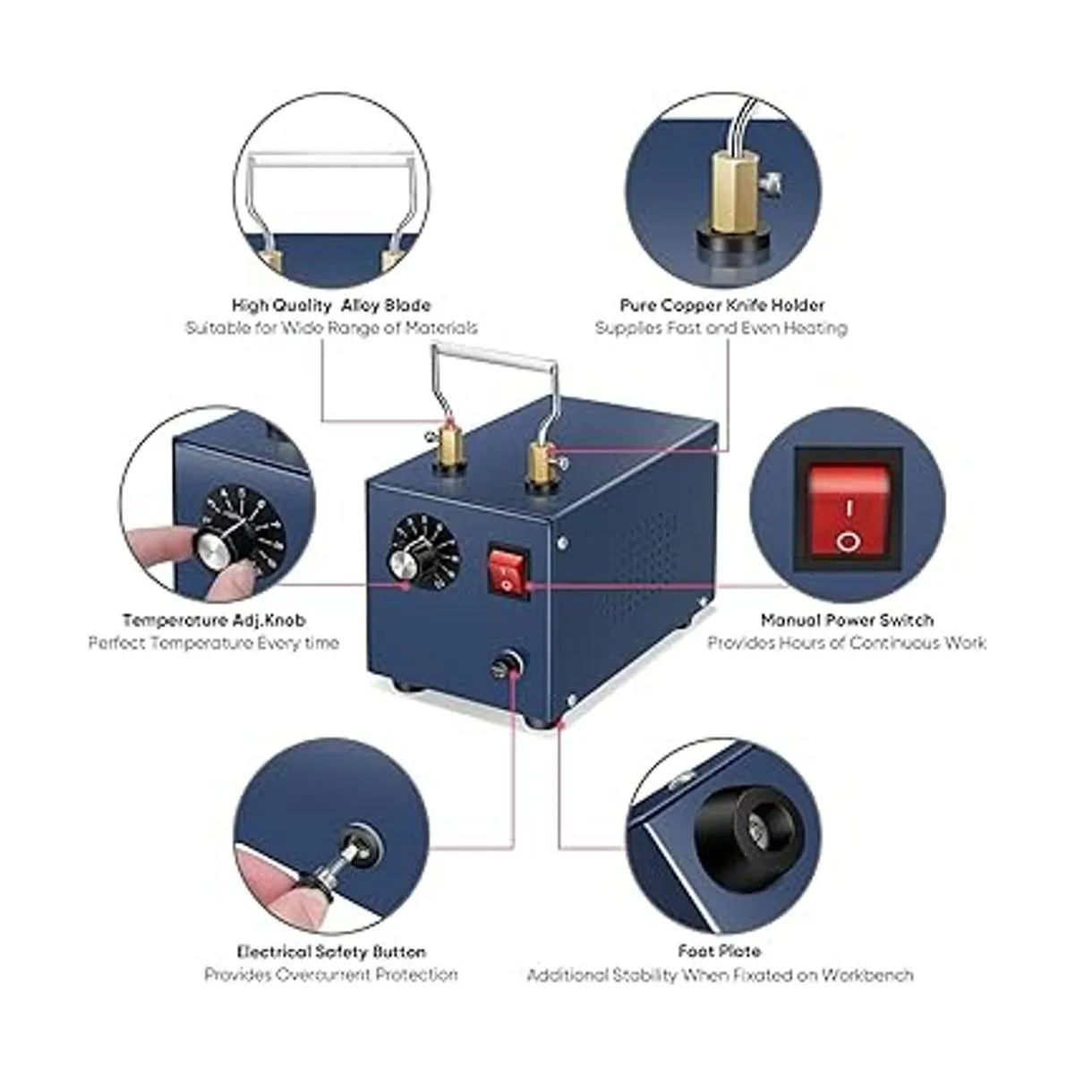 RoMech Cortador eléctrico de cuerda con potencia