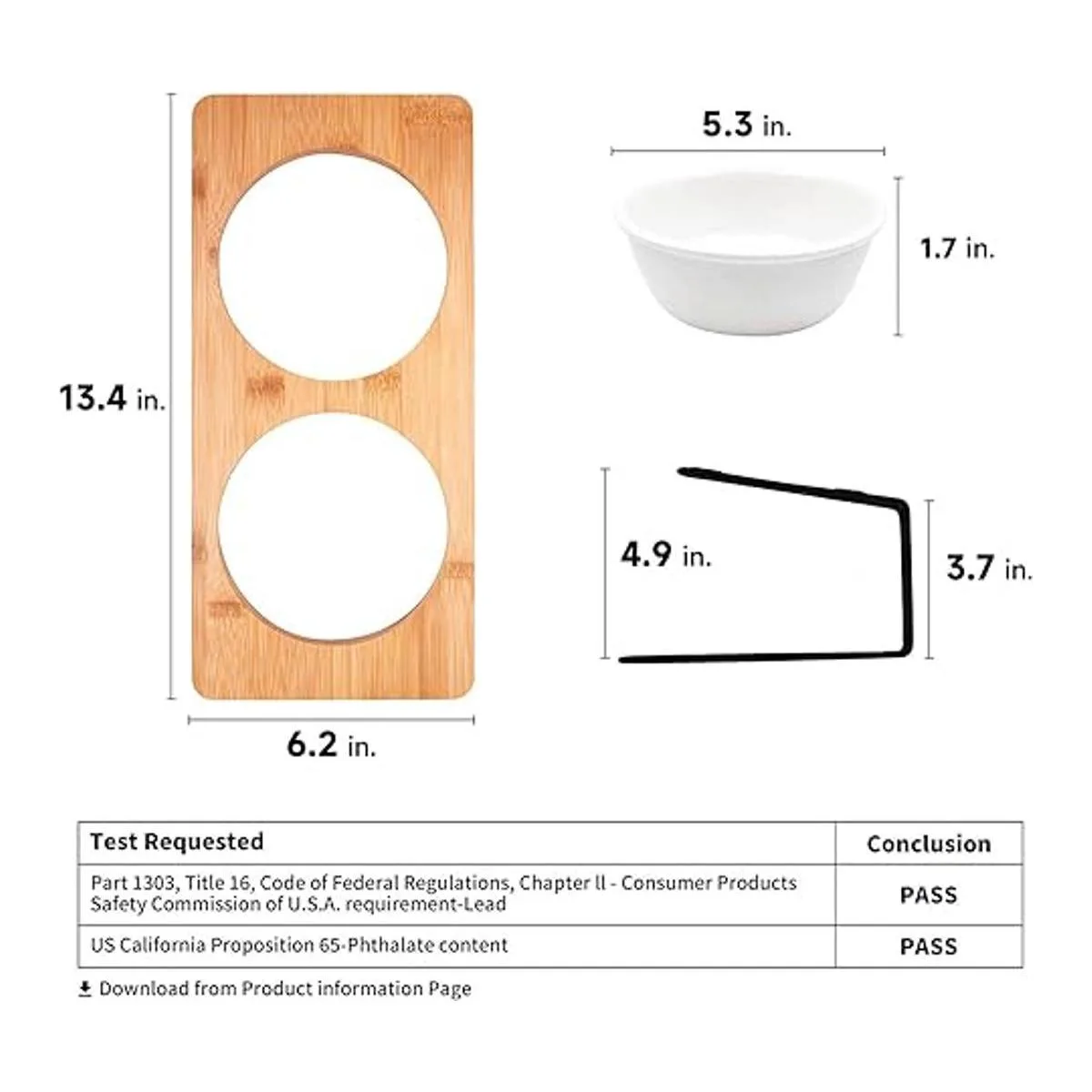 FUKUMARU Cuencos elevados de cerámica para gatos platos_3