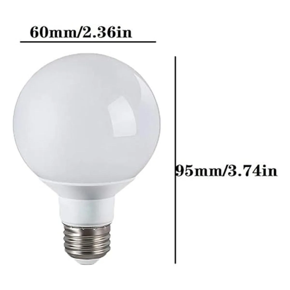 Lxcom Lighting Bombilla LED G60 de 3 W bombillas_2