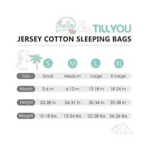 TILLYOU Sleep Sack Juego de 2 mantas de algodón para_4