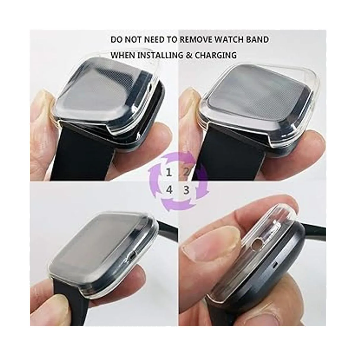 Paquete de 2 unidades compatibles con cargador Fitbit_3