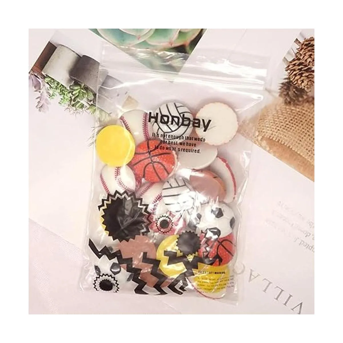 Honbay 28 abalorios de resina para álbumes de recortes_6