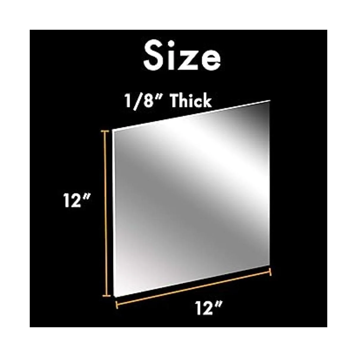 Plexiglás de hoja acrílica transparente de 12 x 12