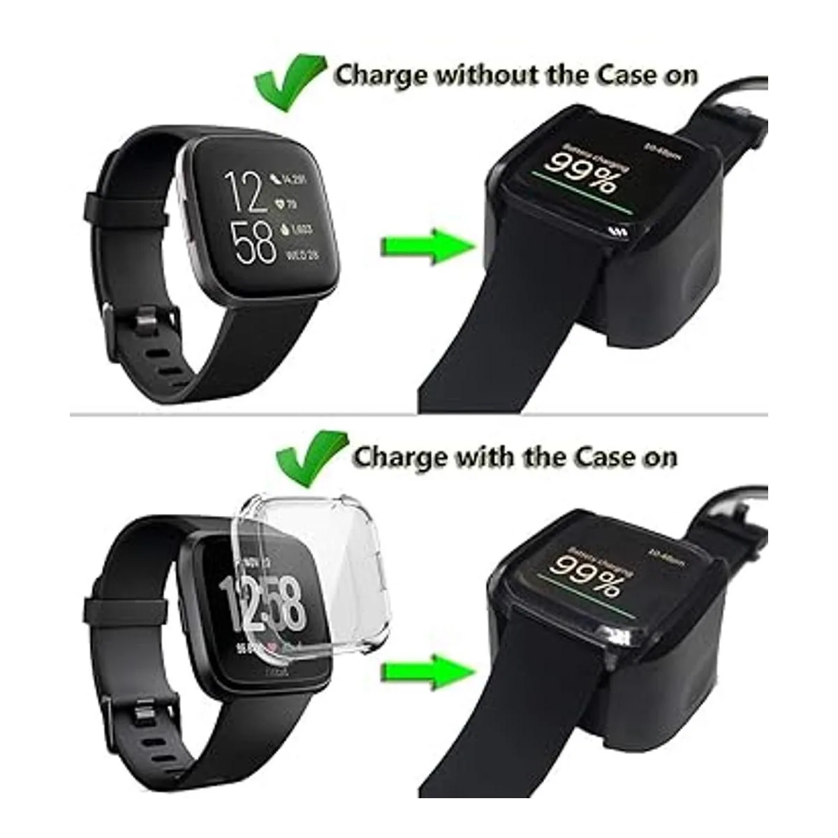 Base de repuesto compatible con cargador Fitbit Versa 2_2