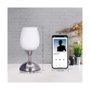 Boncoo Lámpara de mesa con control táctil regulable_4