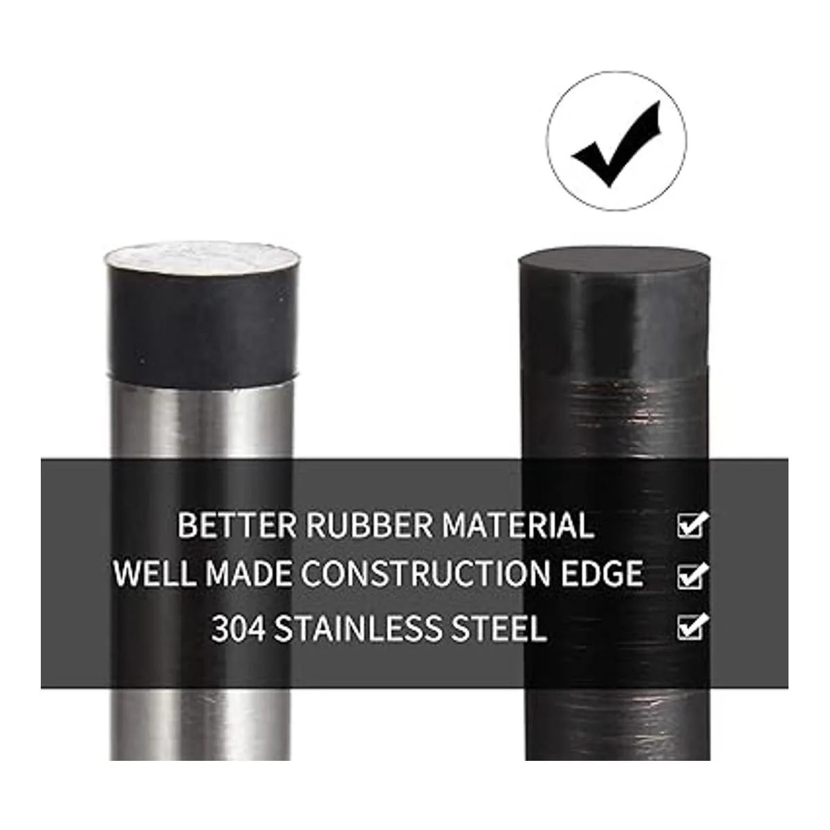 Orhemus Topes decorativos de puerta de acero inoxidable