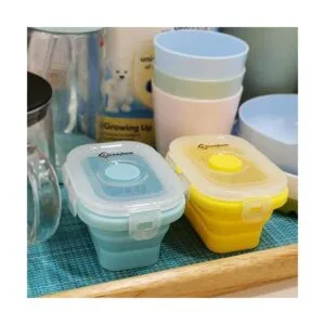 Cozihom Contenedor plegable de silicona para_2