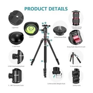 NEEWER Monopie de trípode de cámara de 77 pulgadas para_2
