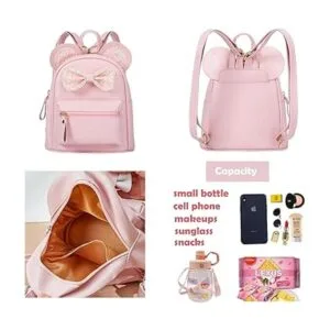 Mochila de hombro con purpurina para niños pequeños mini_2