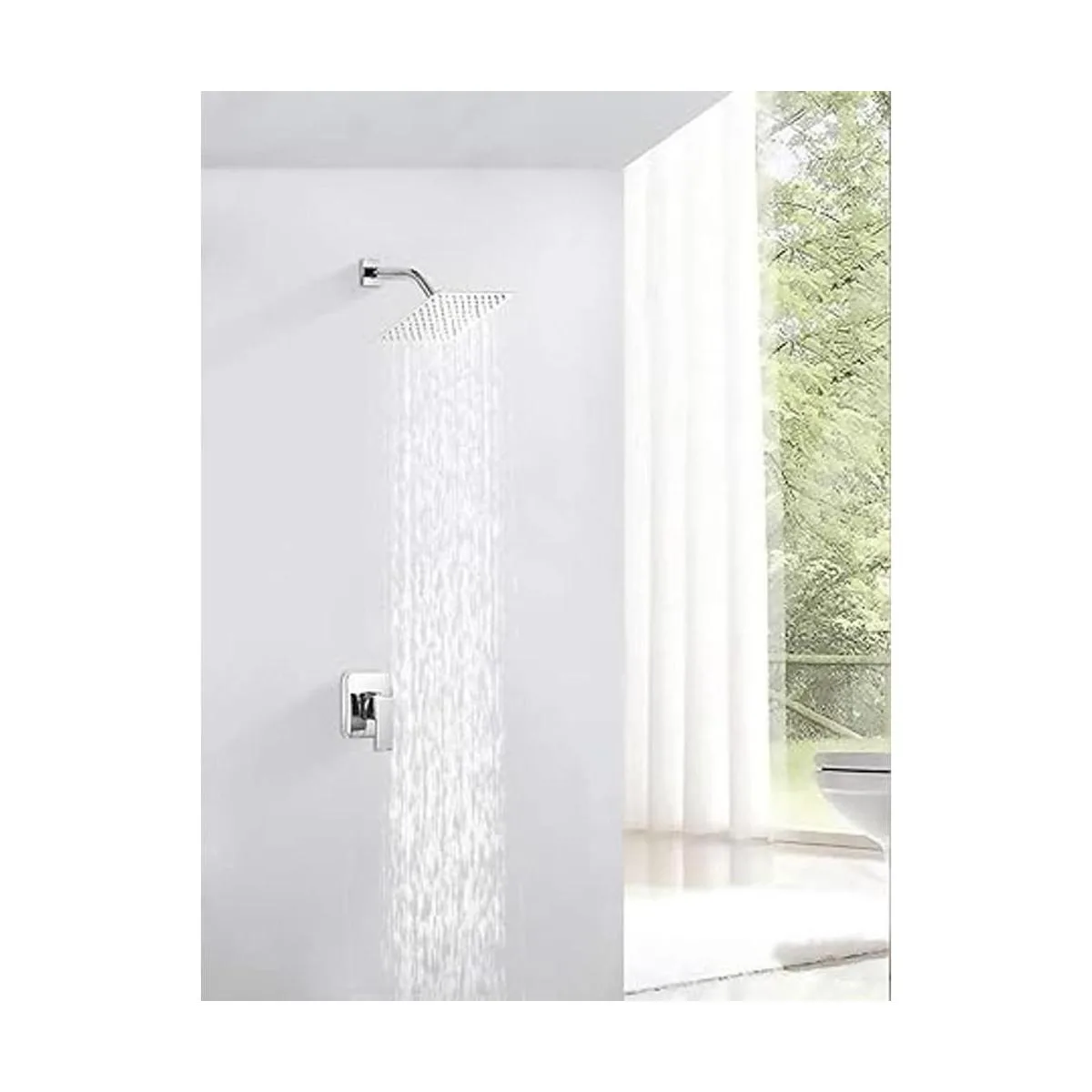 GGStudy Alcachofa de ducha cuadrada de acero inoxidable_2