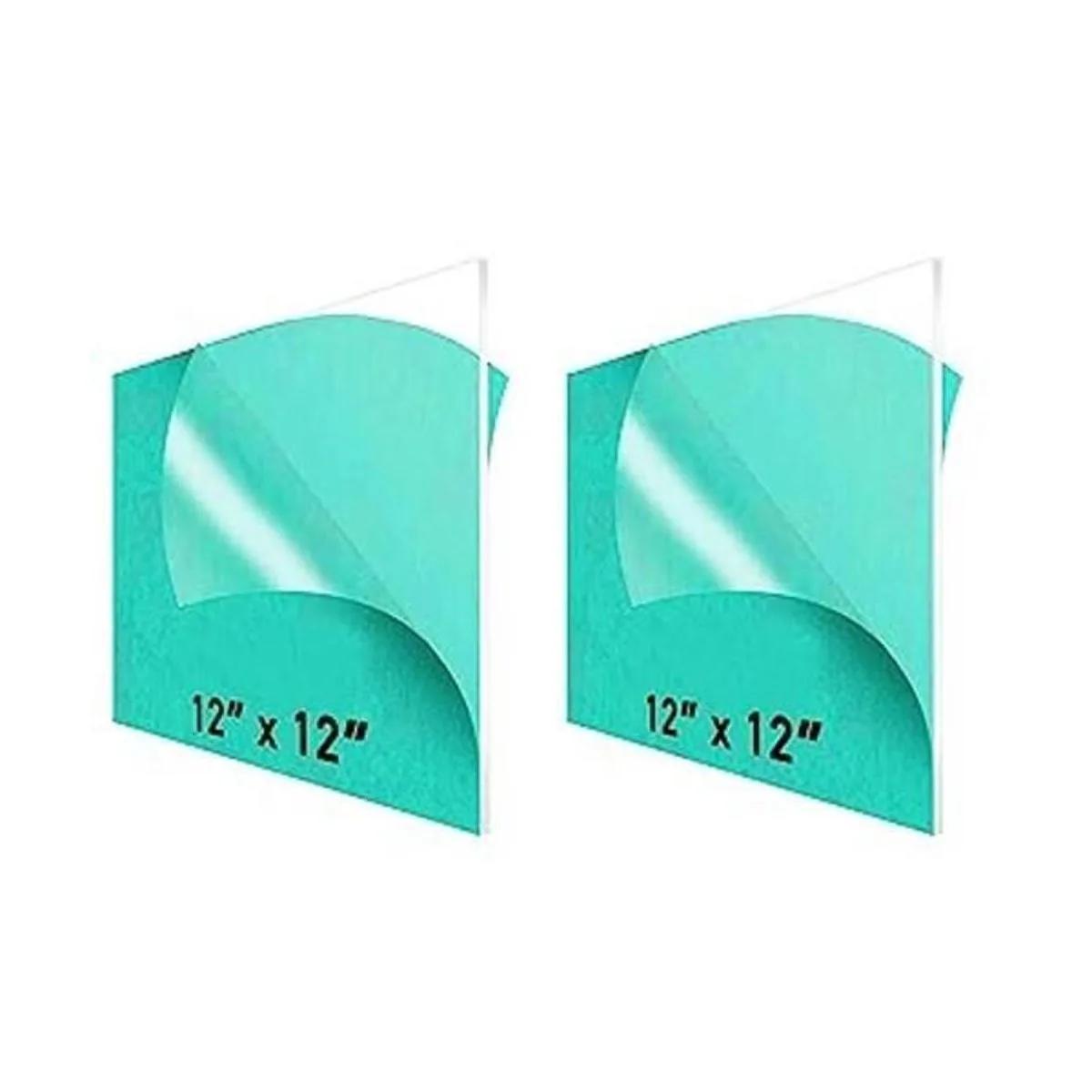 Plexiglás de hoja acrílica transparente de 12 x 12