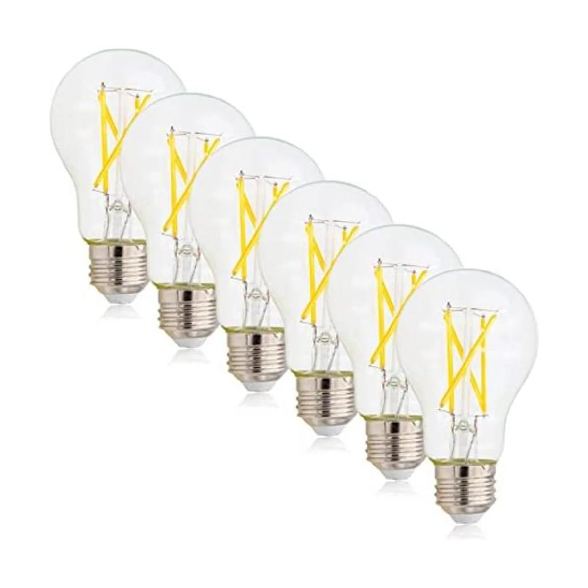 Maxxima Bombilla de filamento LED A19 transparente de 800_1