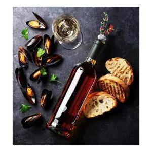 Cheers Tapón de vino de vidrio de gallo Elegante sello