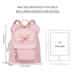 Mochila de hombro con purpurina para niños pequeños mini_3