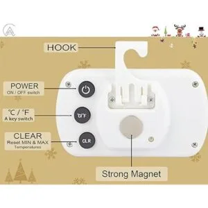 AEVETE Termómetro digital impermeable para frigorífico_4