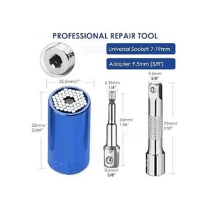 Enchufe universal de 14 34 pulgadas 0.2760.748 in