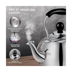 DclobTop Hervidor de té con silbato para estufa 2.5_5