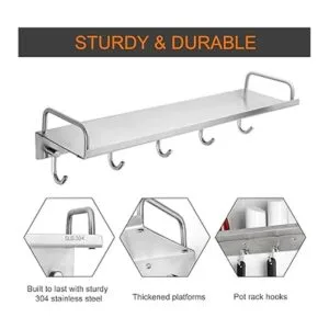 Audmore Estante para utensilios de cocina estante de