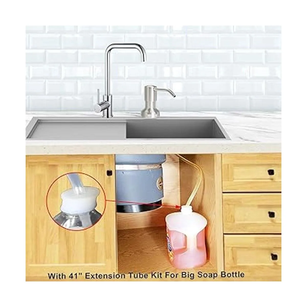 Dispensador de jabón para fregadero de cocina dispensador