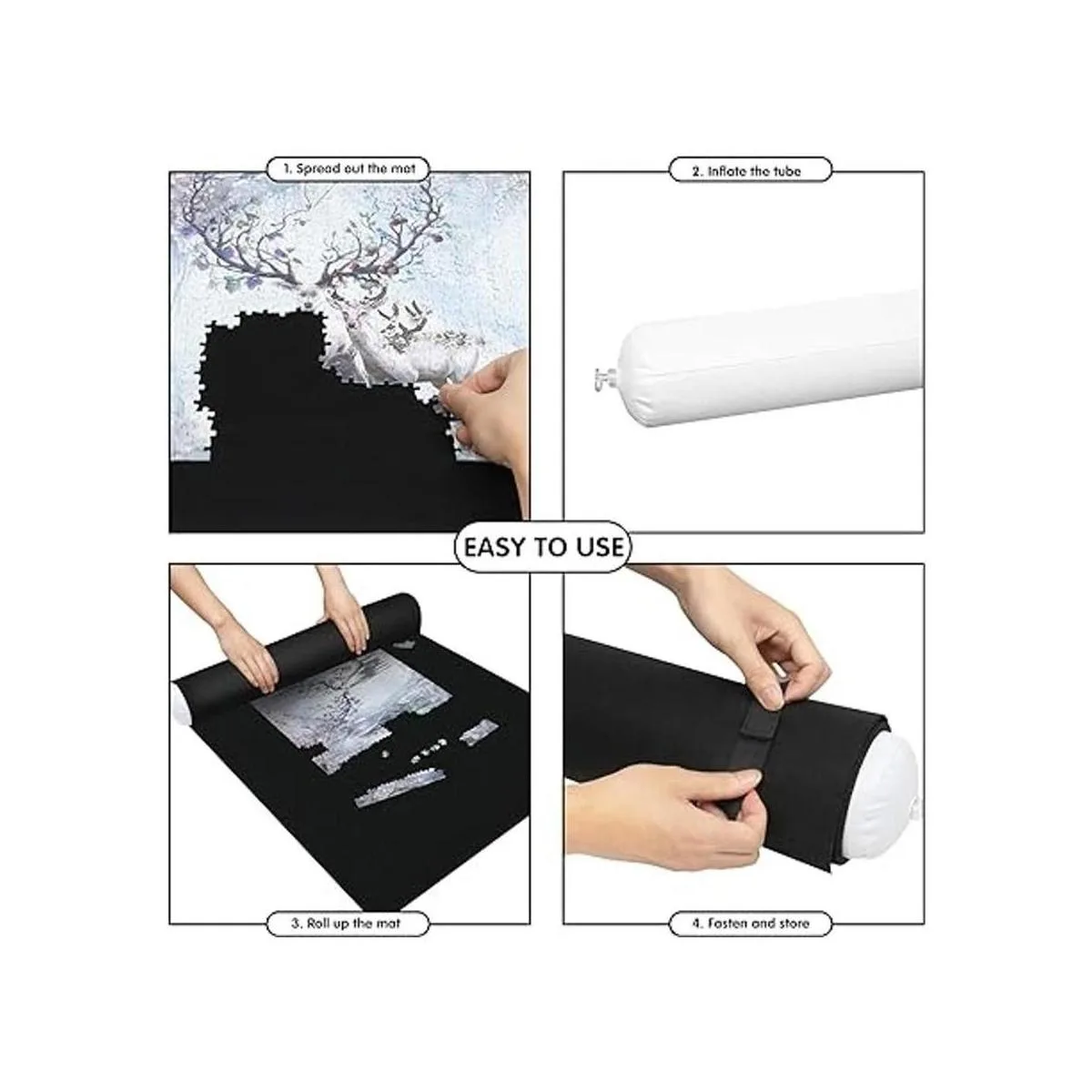 Lavievert Tapete de fieltro gigante para almacenamiento de_3