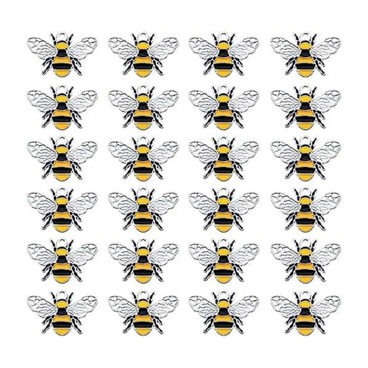 Lote de 24 colgantes de metal de aleación de goteo de_1