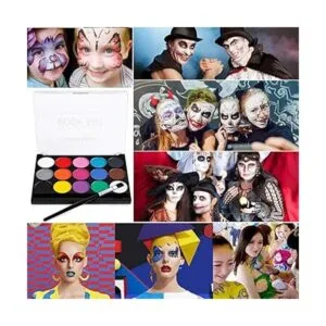 Kit de pintura facial para niños y adultos pintura de_4