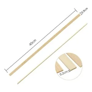 Pllieay 60 palitos de bambú de madera palitos extralargos_2