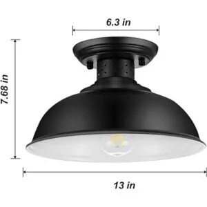 Lámpara de techo industrial semiempotrada lámpara de_2