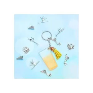 Blulu 70 piezas de dijes de animadora para gimnasia