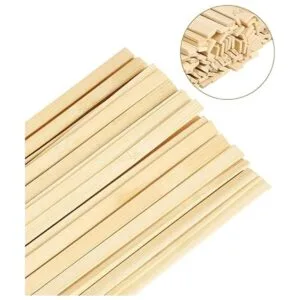 Pllieay 60 palitos de bambú de madera palitos extralargos_4