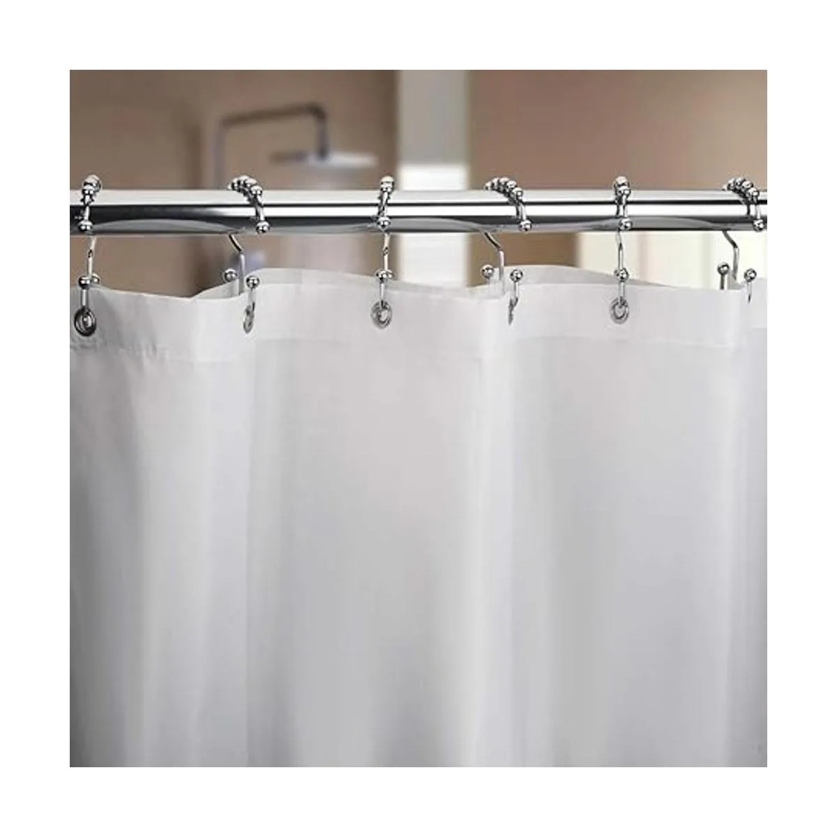 Amazer Anillos de cortina de ducha ganchos de ducha_6