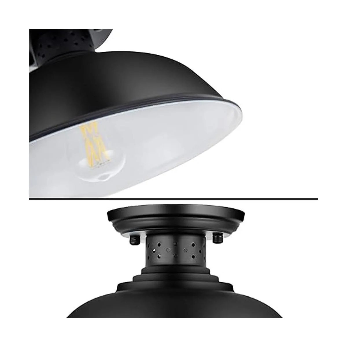 Lámpara de techo industrial semiempotrada lámpara de_3