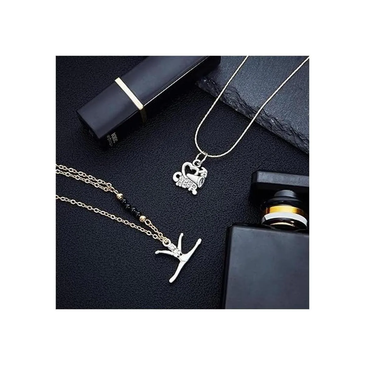 Blulu 70 piezas de dijes de animadora para gimnasia