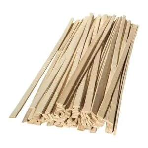 50 tiras de madera finas de bambú natural de 15.5 pulgadas_4